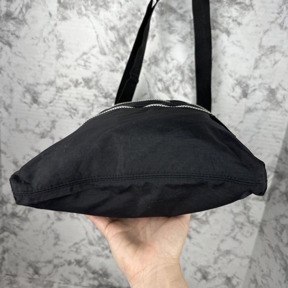 Baggallini Womens Crossbody Bag Purse Lightweight Black Nylon Double Zip Pockets - Picture 6 of 11